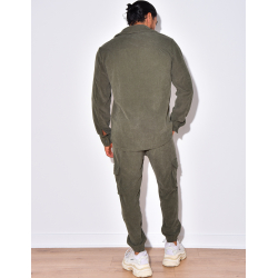 Ensemble pantalon et chemise en velours Ensemble pantalon et chemise en velours