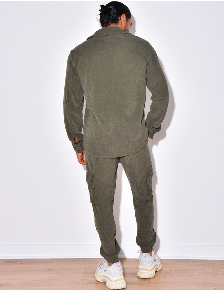 Ensemble pantalon et chemise en velours Ensemble pantalon et chemise en velours