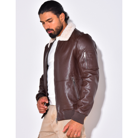 Blouson col en fourrure Blouson col en fourrure