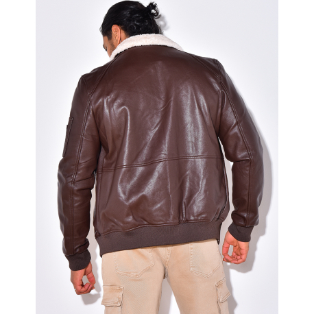 Blouson col en fourrure Blouson col en fourrure