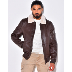 Blouson col en fourrure Blouson col en fourrure