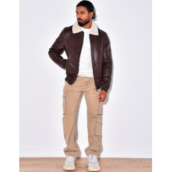 Blouson col en fourrure Blouson col en fourrure