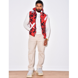 Ärmellose Daunenjacke mit Muster Ärmellose Daunenjacke mit Muster