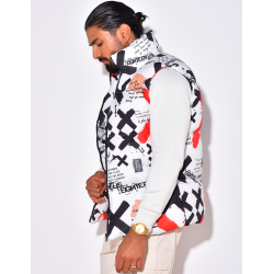 Doudoune sans manches à motifs Doudoune sans manches à motifs