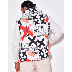 Doudoune sans manches à motifs Doudoune sans manches à motifs