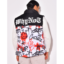 Doudoune sans manches à motif Doudoune sans manches à motif