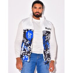 Doudoune sans manches à motif Doudoune sans manches à motif