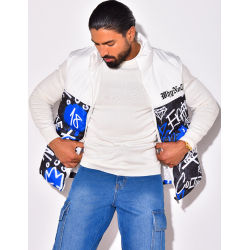 Doudoune sans manches à motif Doudoune sans manches à motif