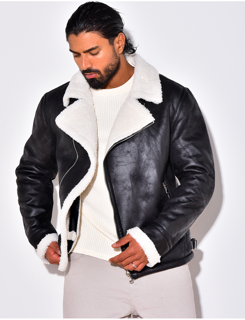 Vest fourrure homme hotsell