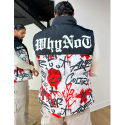 Doudoune sans manches à motif Doudoune sans manches à motif