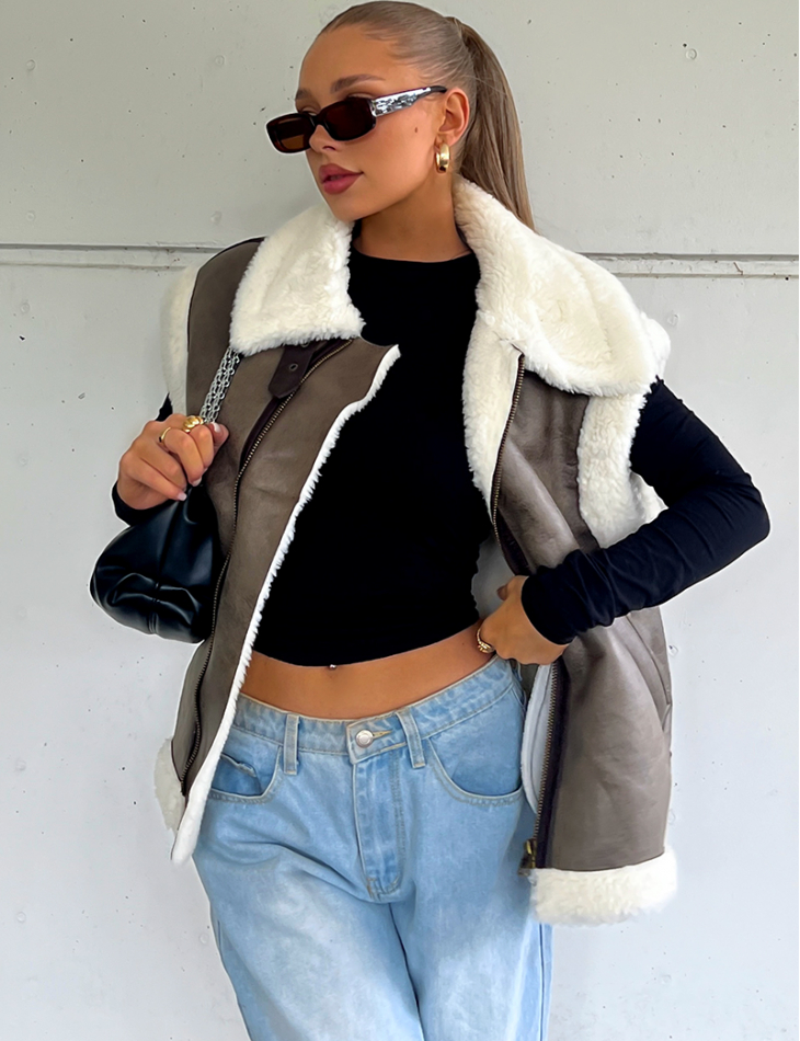 Veste sans manche oversize online