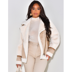 Oversized lined aviator jacket   Oversized lined aviator jacket