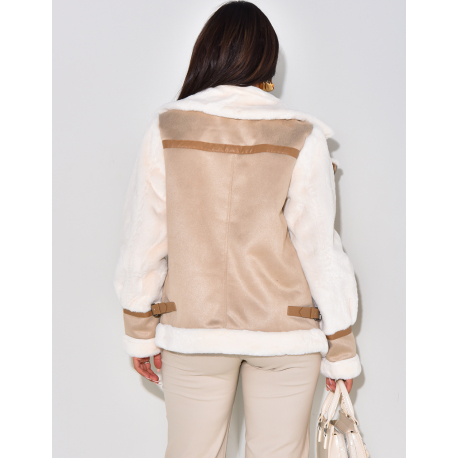 Oversized lined aviator jacket   Oversized lined aviator jacket