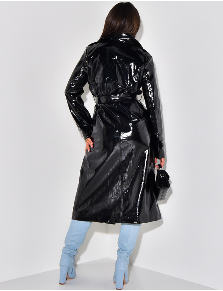 Trench vernis femme deals