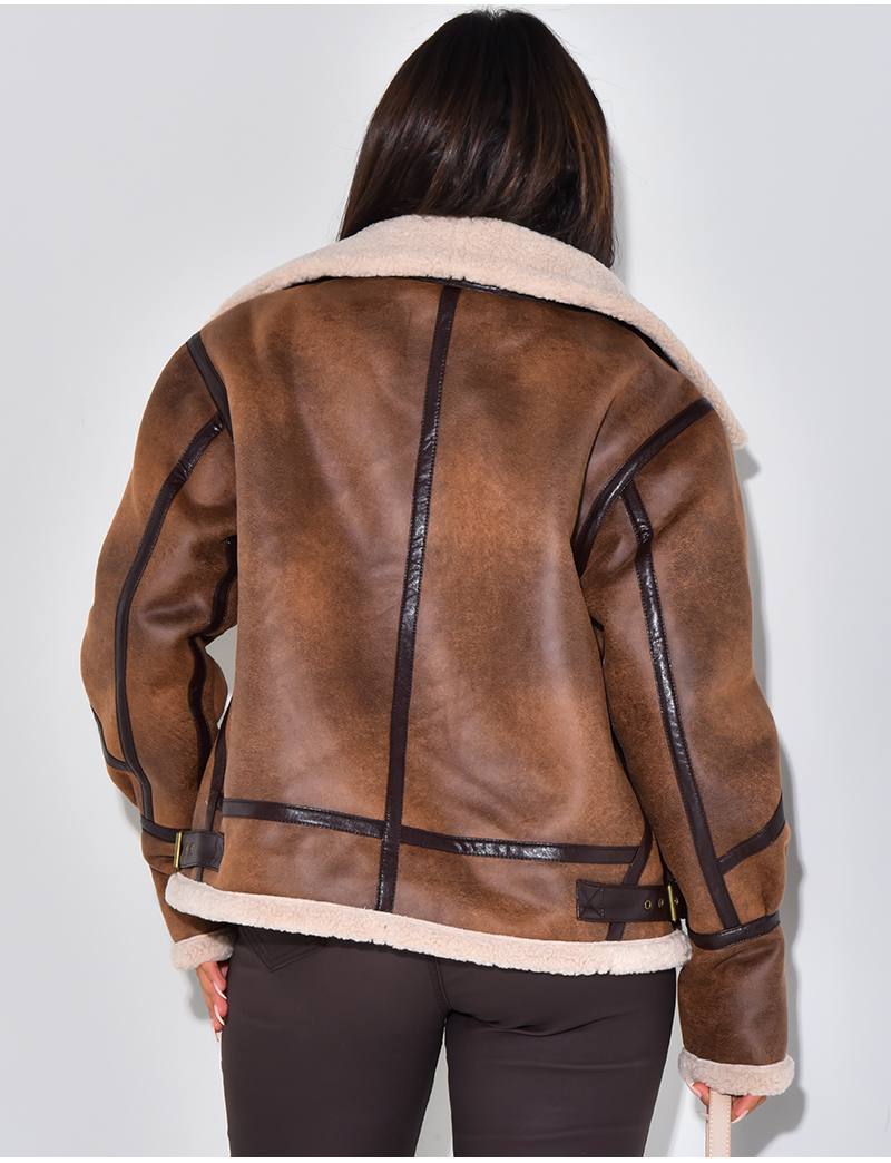 Veste Vegan Veste Vegan Suede Plateable Style Perfecto