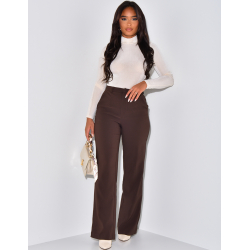 Pantalon de tailleur coupe droite Pantalon de tailleur coupe droite
