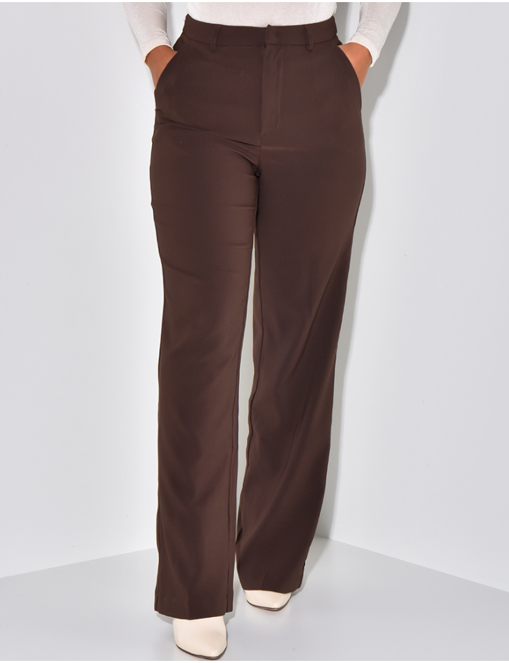 Pantalon de tailleur coupe droite Pantalon de tailleur coupe droite