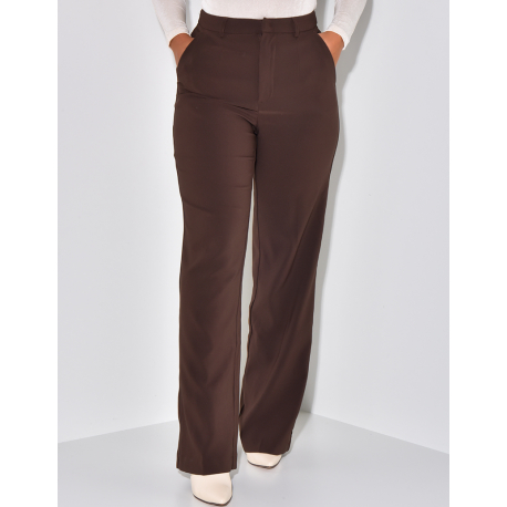 Pantalon de tailleur coupe droite Pantalon de tailleur coupe droite
