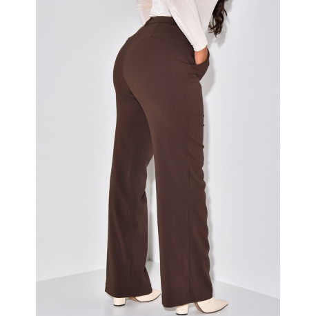  ﻿Straight-leg tailored trousers