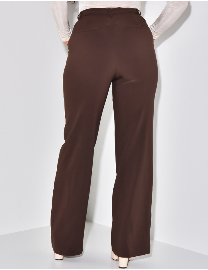 Pantalon de tailleur coupe droite Pantalon de tailleur coupe droite