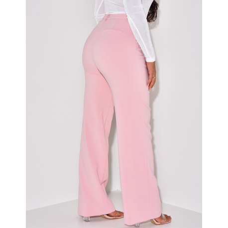   ﻿Straight-leg tailored trousers