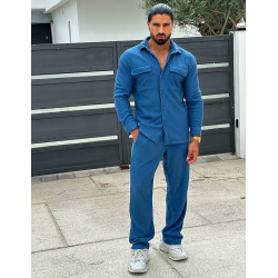 Ensemble pantalon et chemise à poches côtelé Ensemble pantalon et chemise à poches côtelé