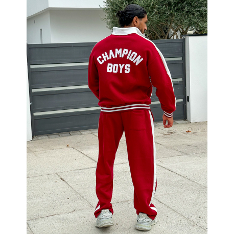 Ensemble pantalon et veste bi-color molletonné "Champion boys"
