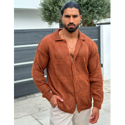 Chemise en laine ajourée Chemise en laine ajourée