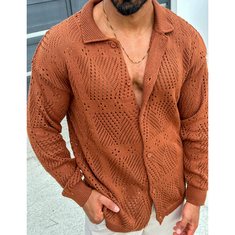 Chemise en laine ajourée Chemise en laine ajourée