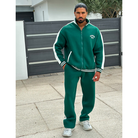 Ensemble pantalon et veste zippée molletonné  Ensemble pantalon et veste zippée molletonné