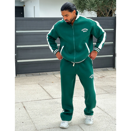 Ensemble pantalon et veste zippée molletonné  Ensemble pantalon et veste zippée molletonné