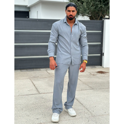 Ensemble pantalon et chemise plissé Ensemble pantalon et chemise plissé