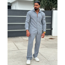 Ensemble pantalon et chemise plissé Ensemble pantalon et chemise plissé