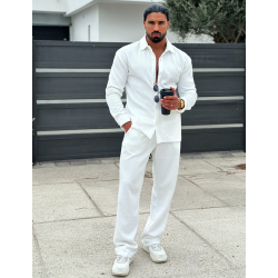 Ensemble pantalon et chemise plissé Ensemble pantalon et chemise plissé