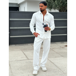 Ensemble pantalon et chemise plissé Ensemble pantalon et chemise plissé