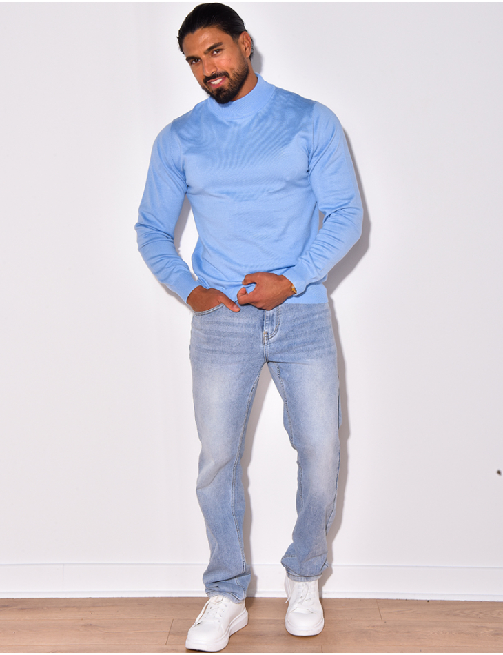 Pull fin à petit col Pull fin à petit col