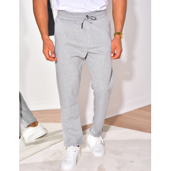 Pantalon texturé à ceinture élastique Pantalon texturé à ceinture élastique