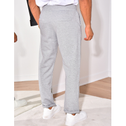 Pantalon texturé à ceinture élastique Pantalon texturé à ceinture élastique