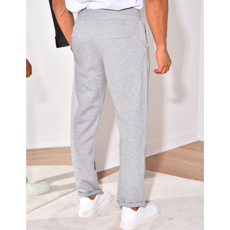 Pantalon texturé à ceinture élastique Pantalon texturé à ceinture élastique