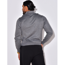 Pull fin col à fermeture éclaire Pull fin col à fermeture éclaire