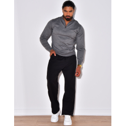 Pull fin col à fermeture éclaire Pull fin col à fermeture éclaire