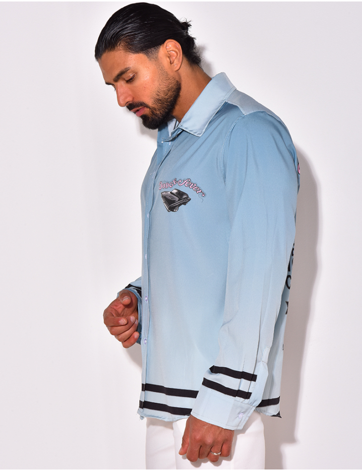 Chemise satinée "Dodge fever"