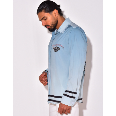 Chemise satinée "Dodge fever"