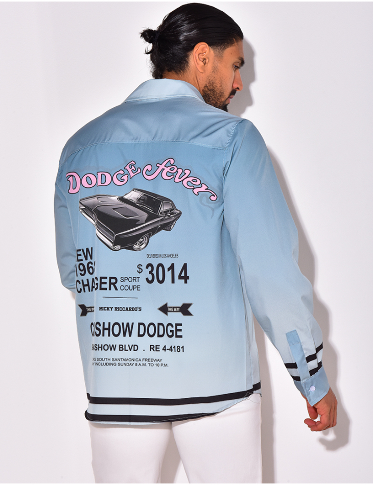 Chemise satinée "Dodge fever"