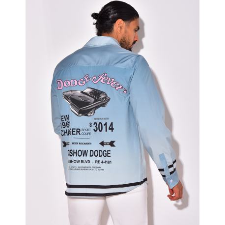 Chemise satinée "Dodge fever"