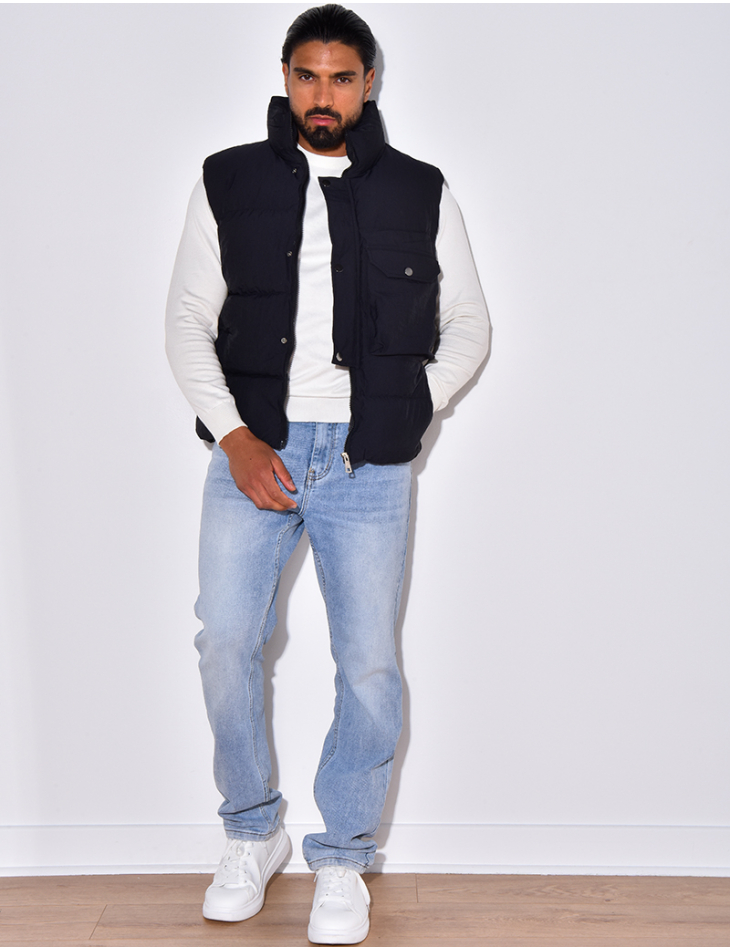 Doudoune sans manches à poche Doudoune sans manches à poche