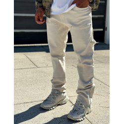 Jeans large à fermeture éclaire aux chevilles Jeans large à fermeture éclaire aux chevilles