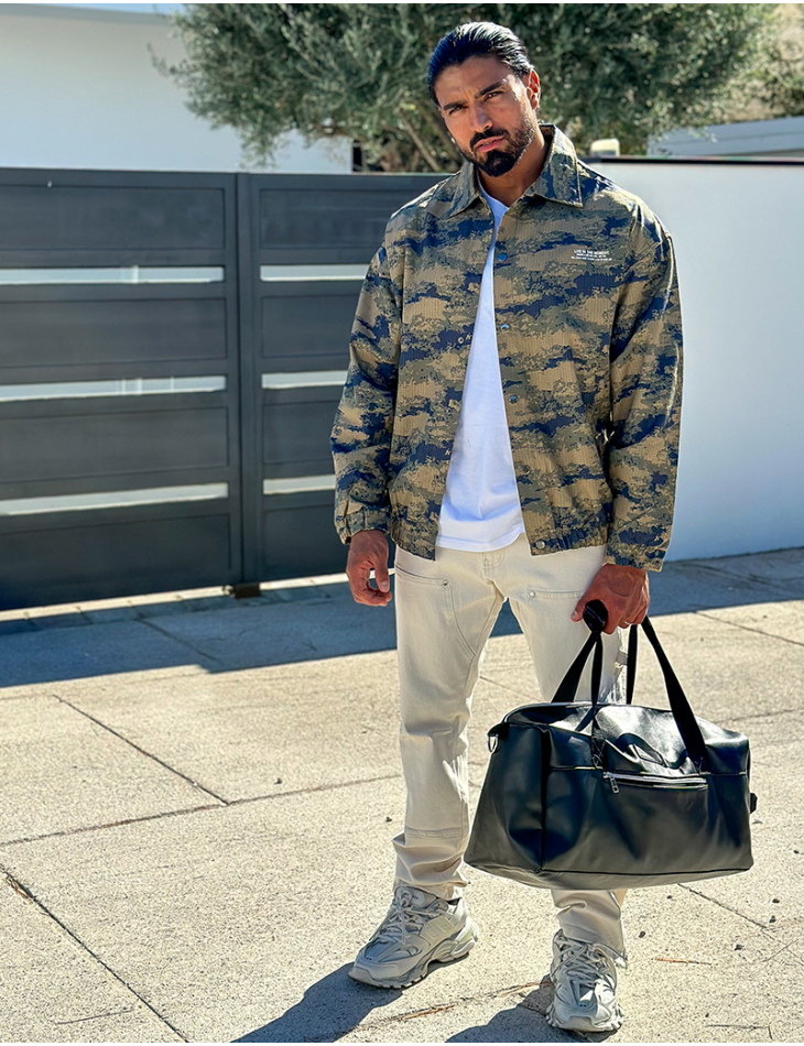 Veste camouflage à boutonner