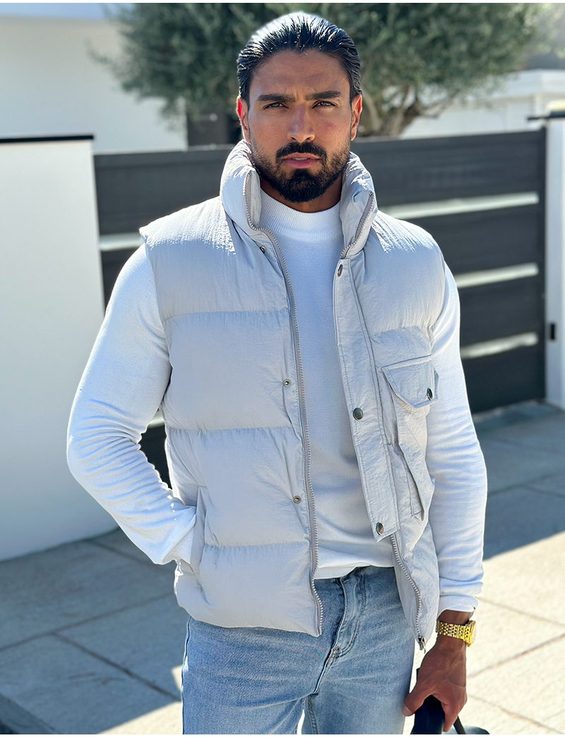 Doudoune sans manches a poche