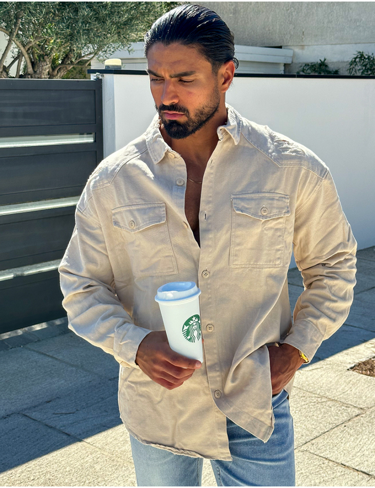 Chemise en jeans destroy